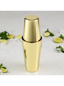 Boston shaker, 750+550 ml, χρώμα χρυσού