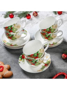 Σερβίτσιο τσαγιού Dolyana "Christmas"