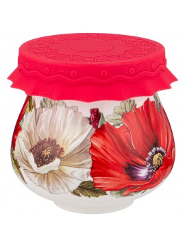 Jar with silicone lid...